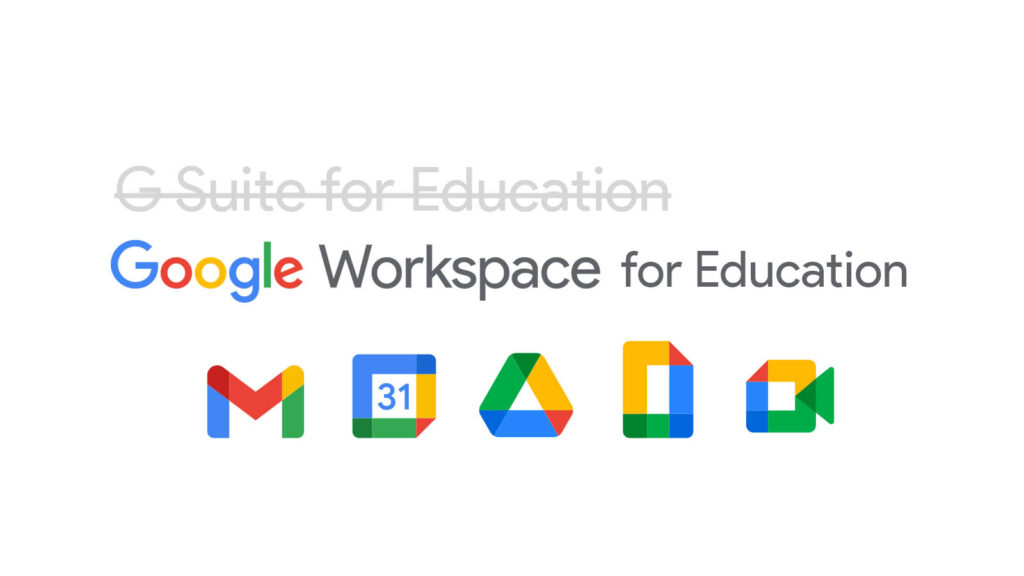 troca do G Suite for Education para o Google Workspace for Education
